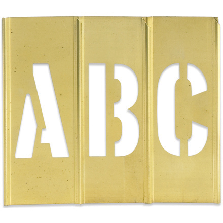 3" Letter/Number Brass Stencils